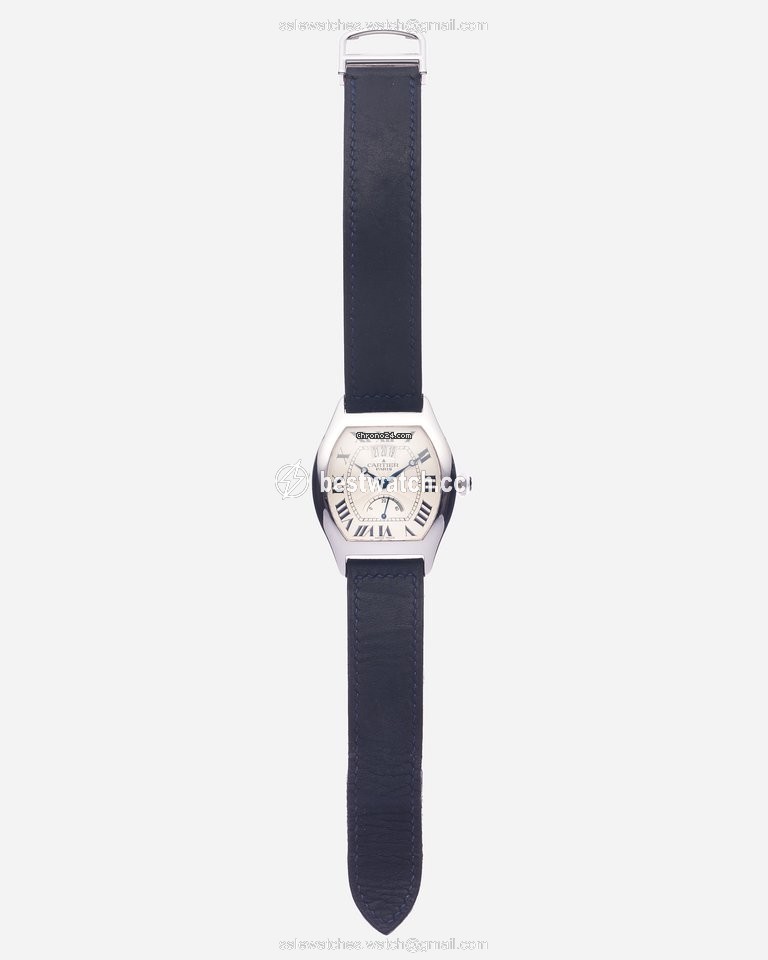 IMG_9086 Cartier Tortue Mens watch Unisex Manual winding White gold 2688G 3