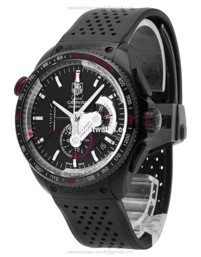 TAG Heuer Grand Carrera Mens watch Unisex Automatic Titanium CAV5185.FT6020 3
