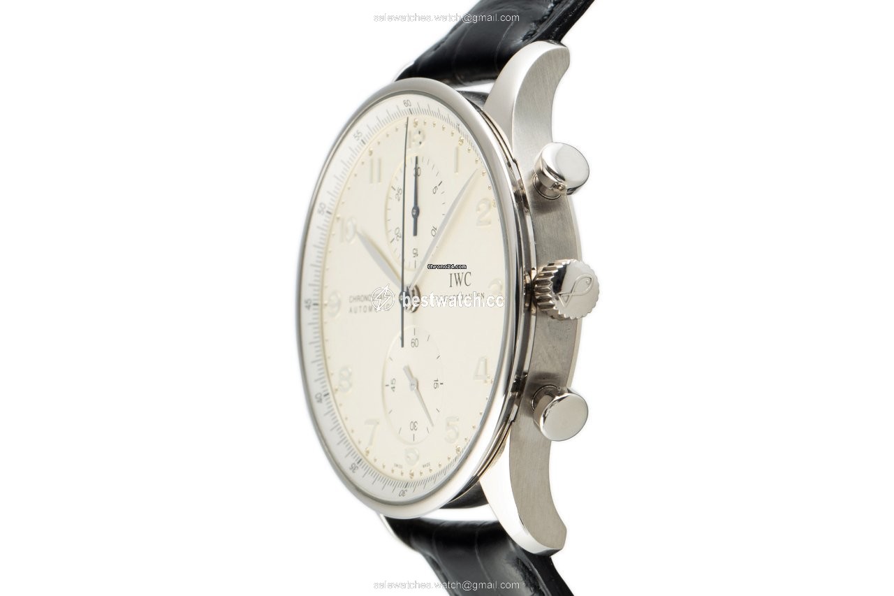 IWC Portuguese Chronograph Mens watch Unisex Automatic White gold 3714 3