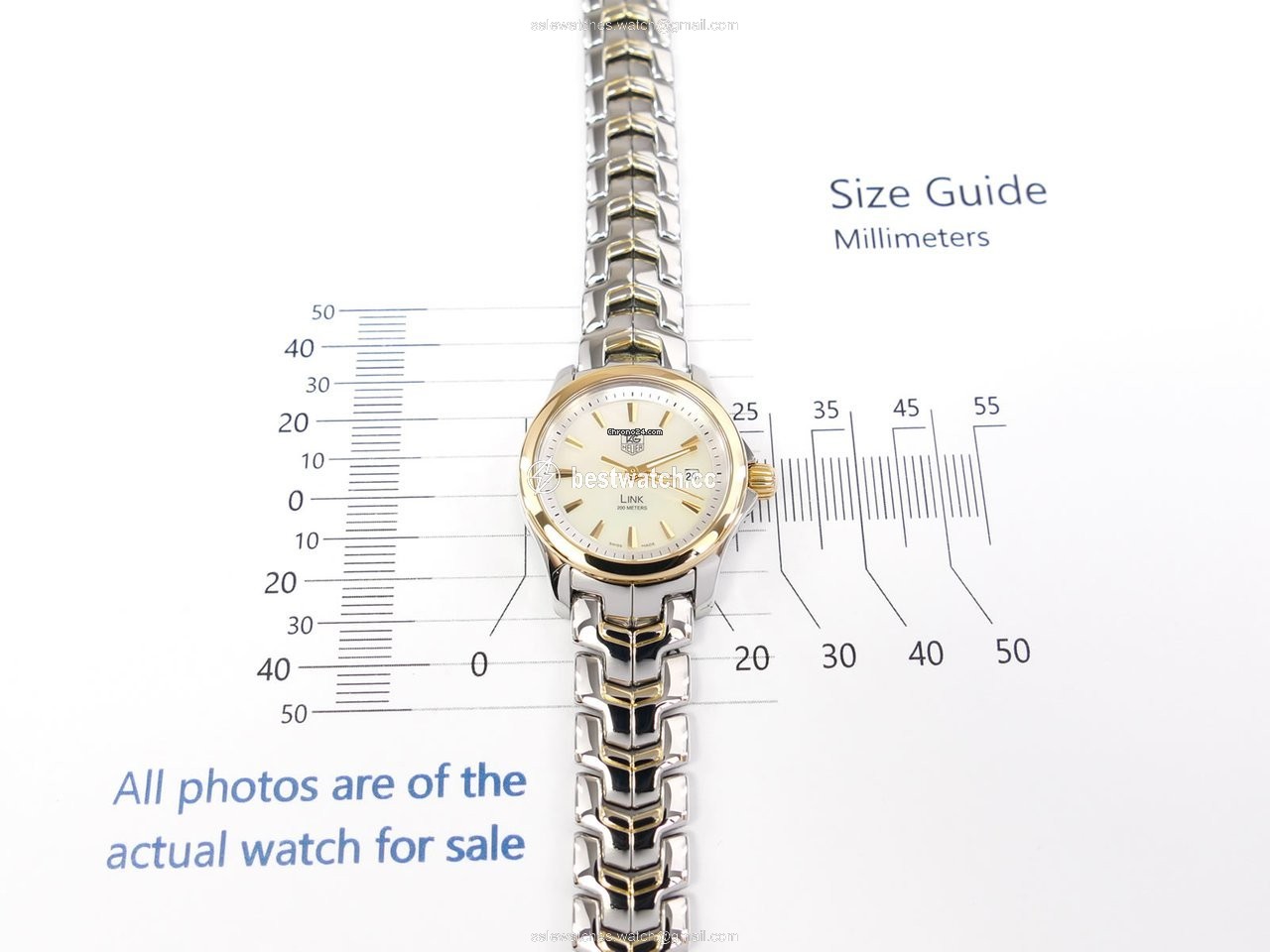 TAG Heuer Link Lady Womens watch Quartz Gold Steel WJF1352.BB0581 3