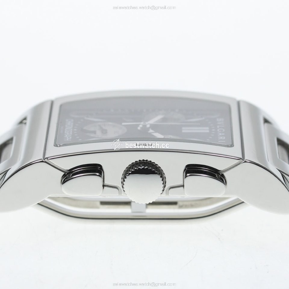 IMG_9086 Bulgari Rettangolo Mens watch Unisex Quartz Steel RTC49S 3