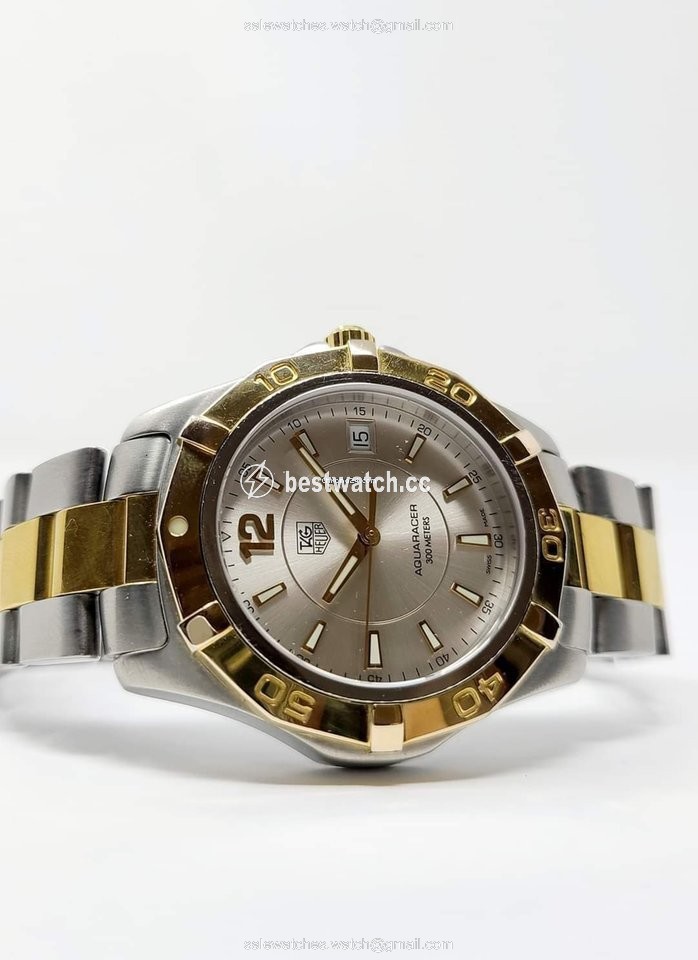 TAG Heuer Aquaracer 300M Mens watch Unisex Quartz Gold Steel WAF1120 3