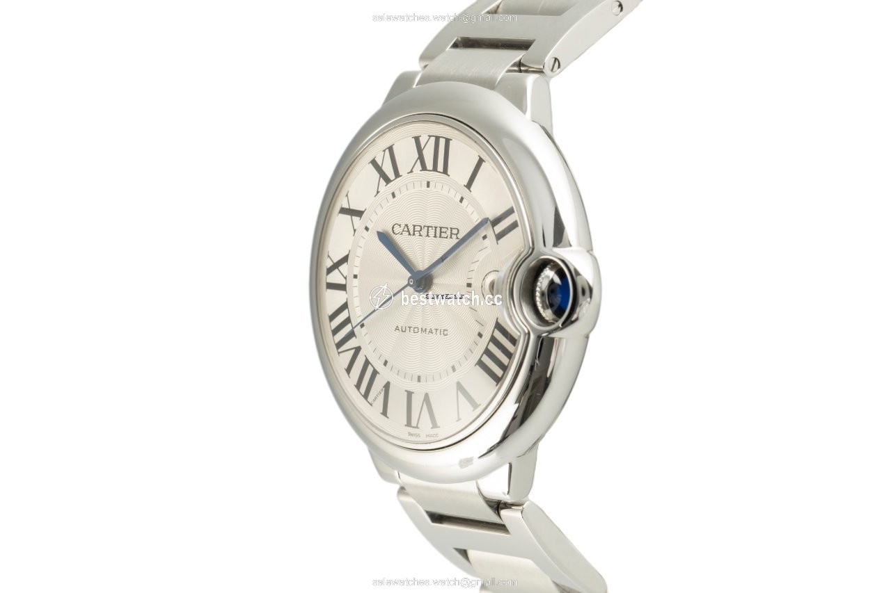 IMG_9086 Cartier Ballon Bleu 42mm Mens watch Unisex Automatic Steel 3001 3
