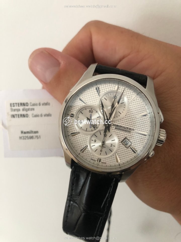 IMG_9086 Hamilton Jazzmaster Auto Chrono Mens watch Unisex Automatic Steel H32596751 3