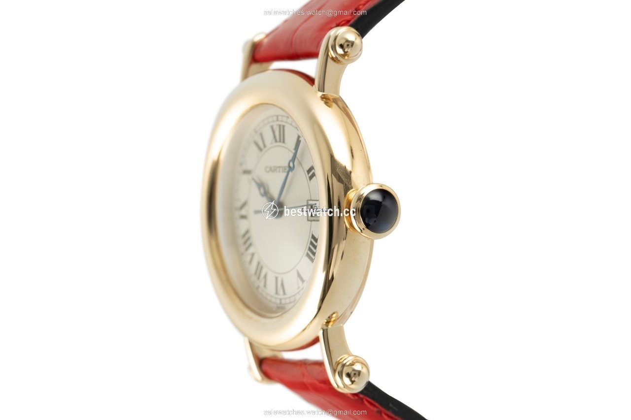 IMG_9086 Cartier Diabolo Womens watch Quartz Yellow gold 14200 3