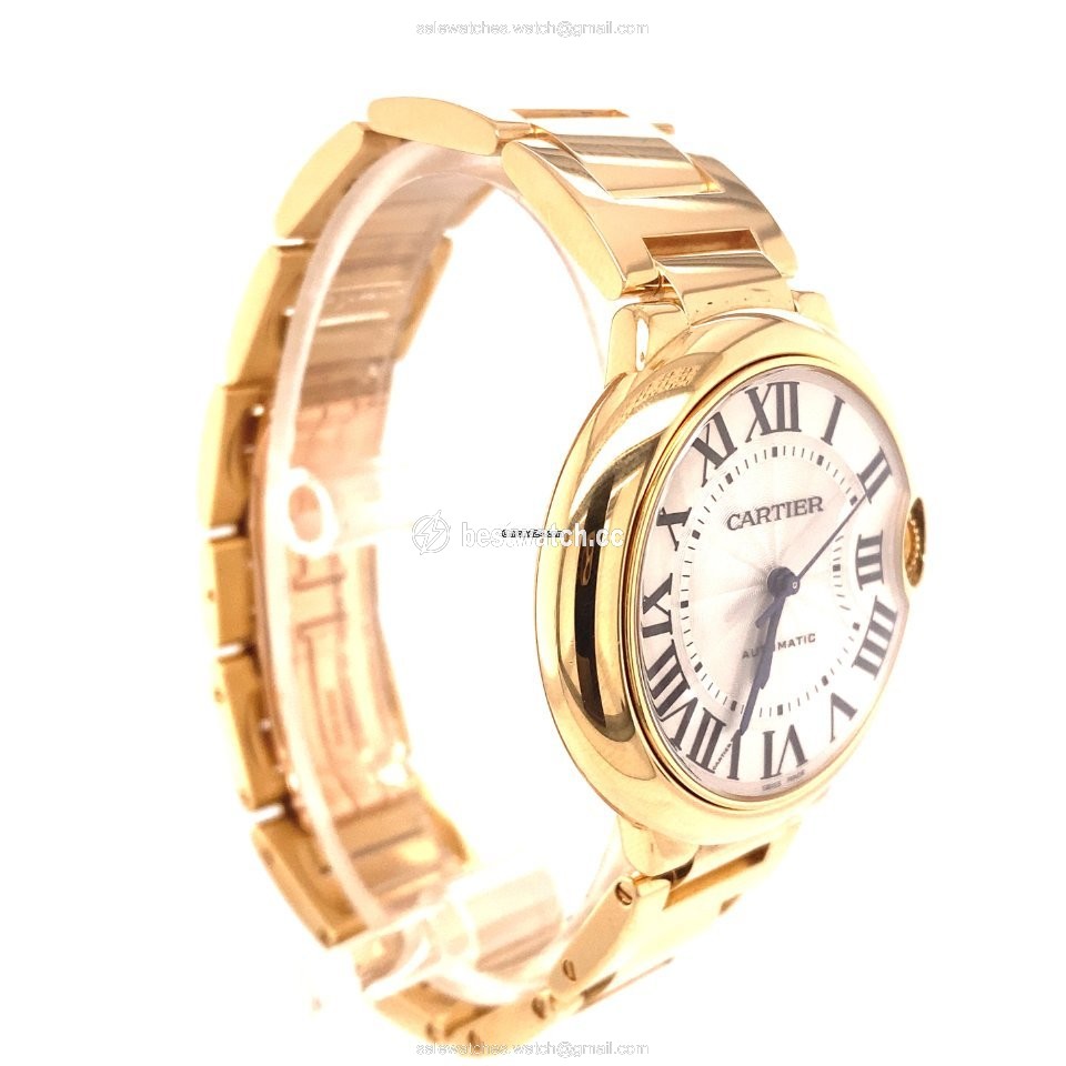 IMG_9086 Cartier Ballon Bleu 36mm Womens watch Automatic Yellow gold W69003Z2 3