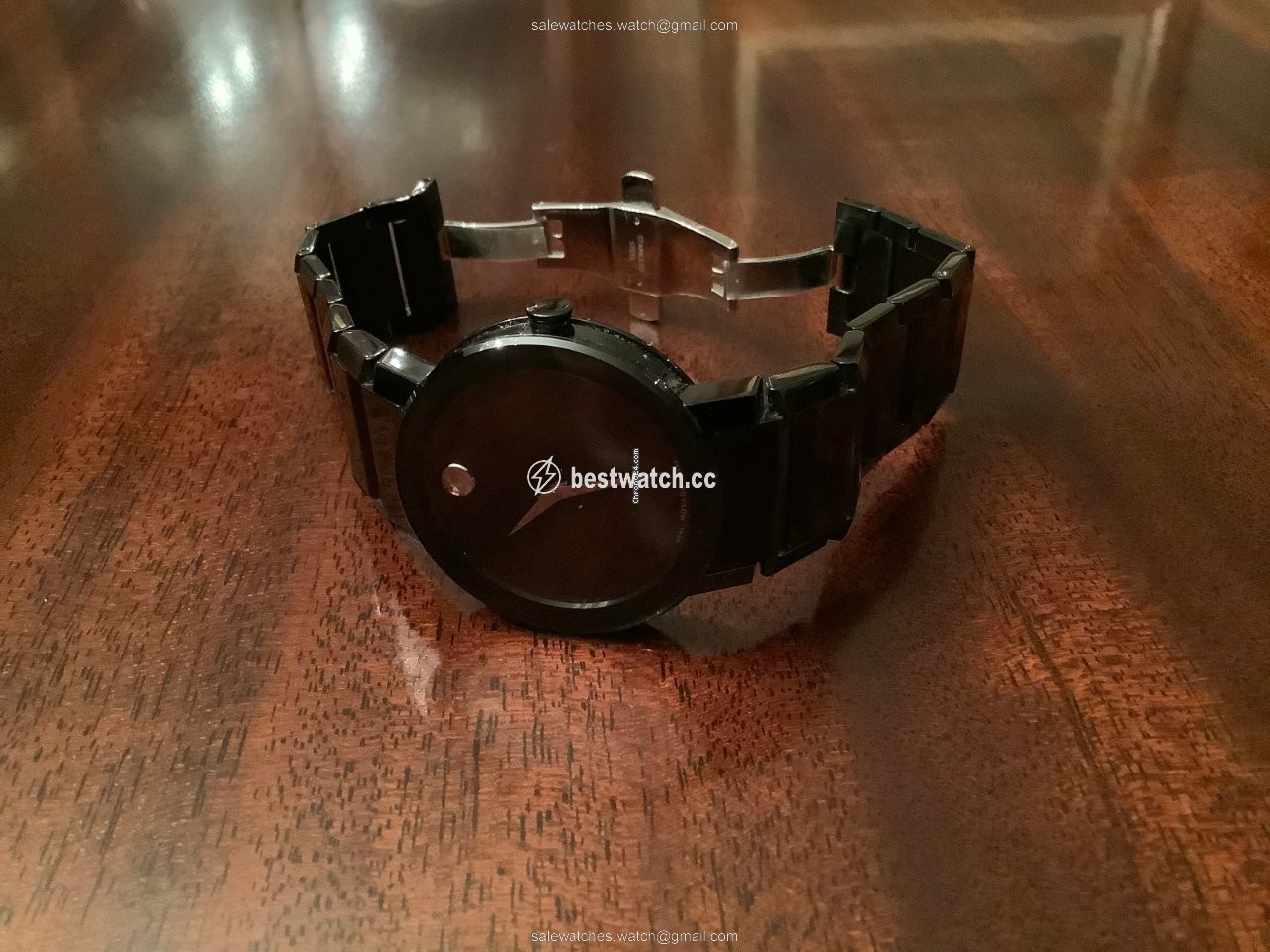 IMG_9086 Movado Sapphire Mens watch Unisex Quartz Steel 0606882 3