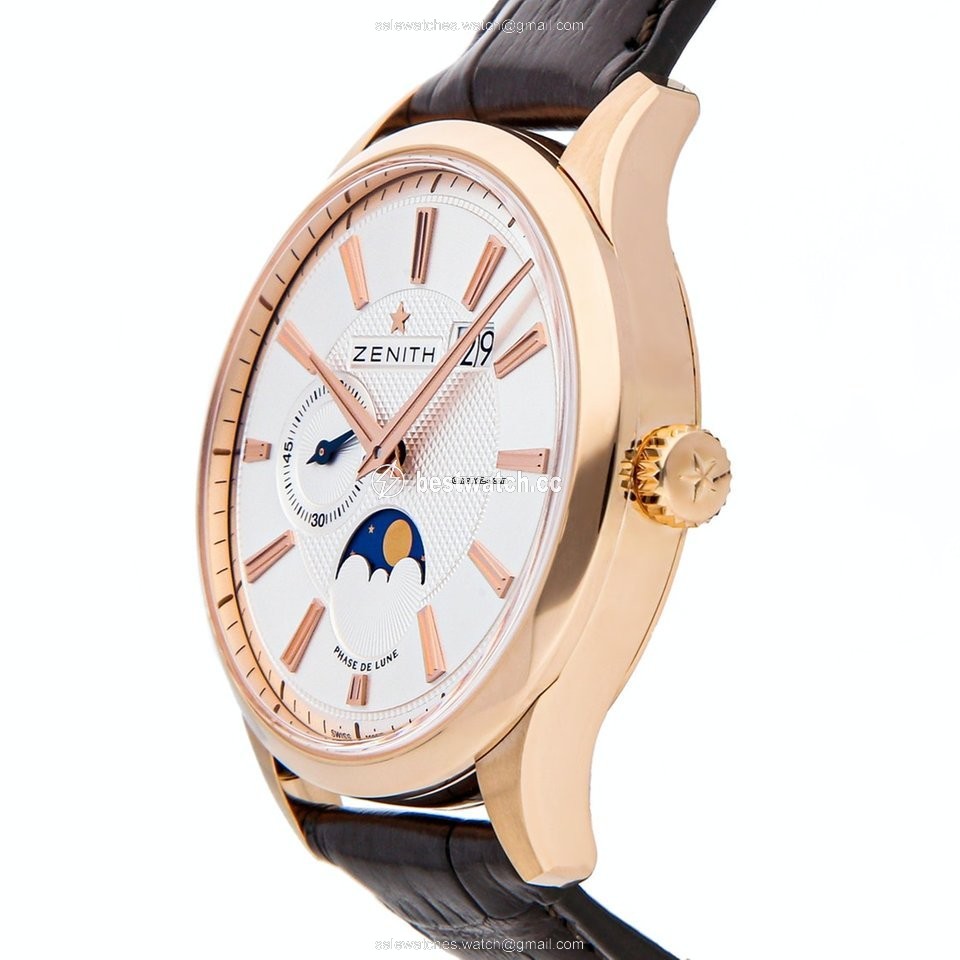 IMG_9086 Zenith Captain Moonphase Mens watch Unisex Automatic Rose gold 18.2140.691 02.C498 3