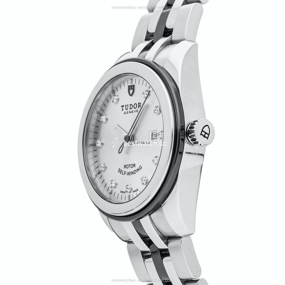 IMG_9086 Tudor Glamour Date Womens watch Automatic Steel 53010N SLV DI BRC 3