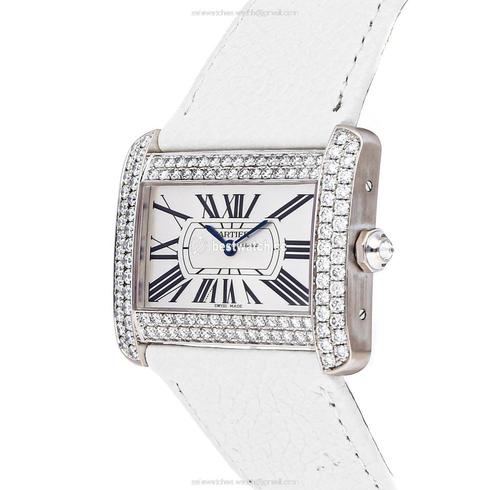 Cartier Tank Divan Womens watch Quartz White gold WA301356 3