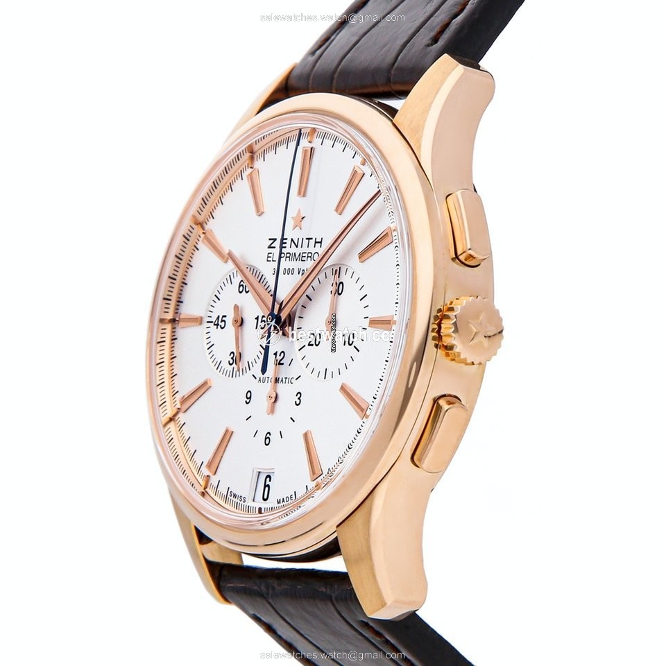 IMG_9086 Zenith Captain Chronograph Mens watch Unisex Automatic Rose gold 18.2110.400 01.C498 3