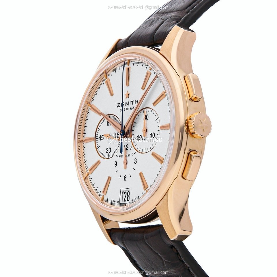 IMG_9086 Zenith Captain Chronograph Mens watch Unisex Automatic Rose gold 18.2111.400 01.C498 3