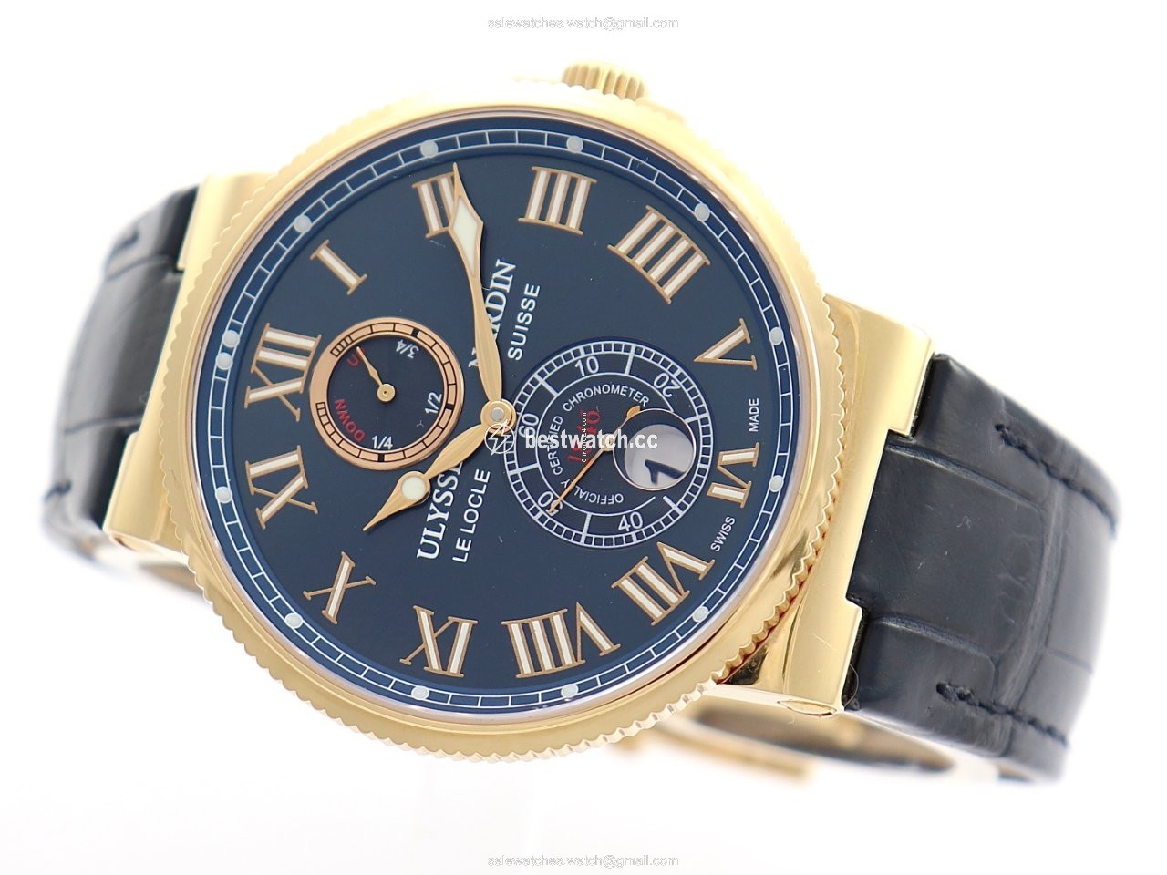 IMG_9086 Ulysse Nardin Marine Chronometer 43mm Mens watch Unisex Automatic Rose gold 266-67 43 3