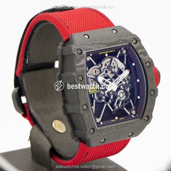 IMG_9086 Richard Mille RM 035 Mens watch Unisex Manual winding Carbon RM035-01 3