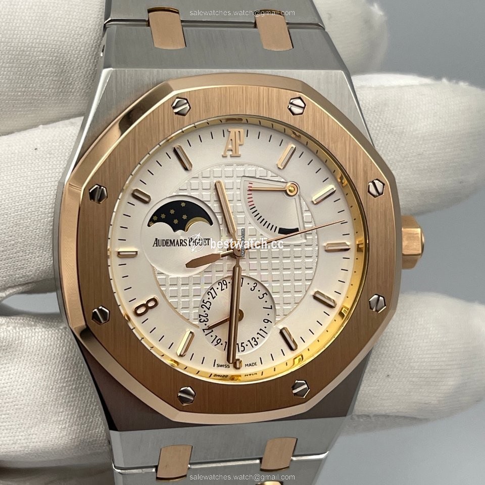 IMG_9086 Audemars Piguet Royal Oak Mens watch Unisex Automatic Gold Steel 26168SR.OO.1220SR.02 3