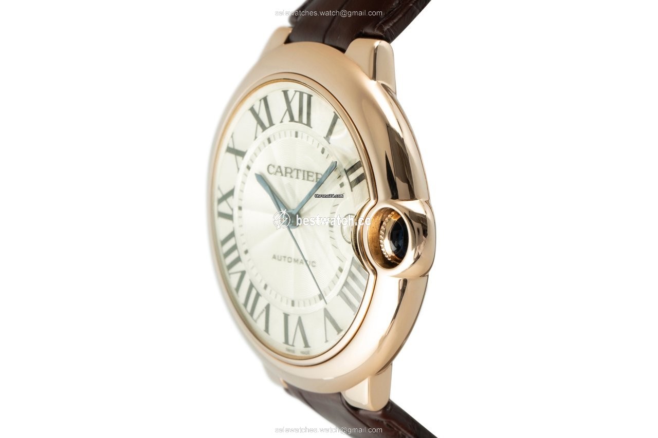 IMG_9086 Cartier Ballon Bleu 42mm Mens watch Unisex Automatic Red gold W6900651 3