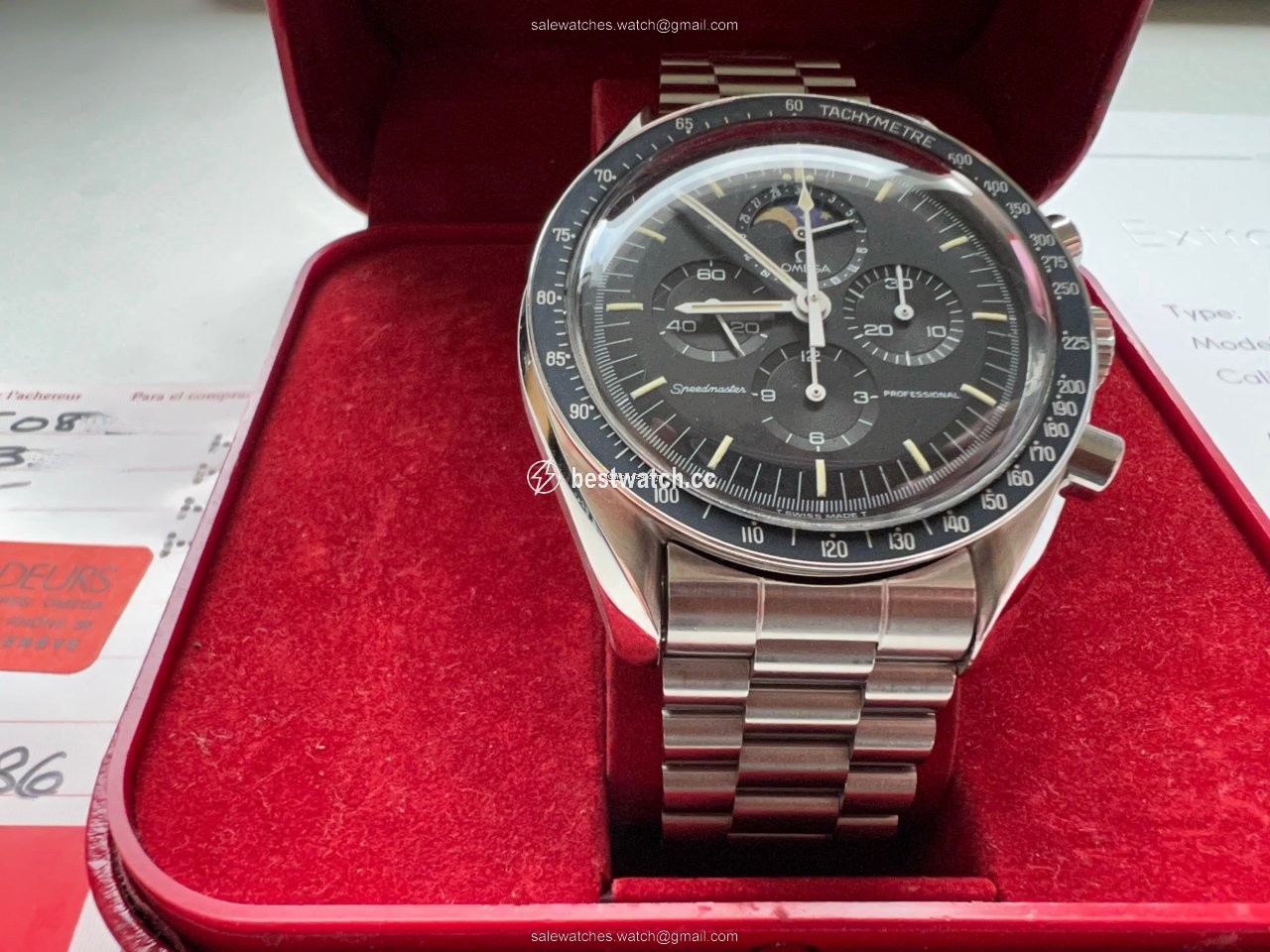 Omega Speedmaster Professional Moonwatch Moonphase Mens watch Unisex Manual winding Steel 345.0809 3