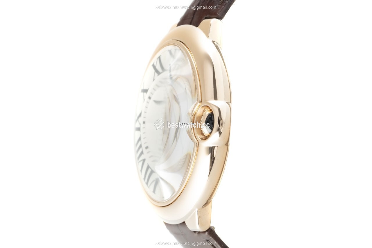 Cartier Ballon Bleu Mens watch Unisex Automatic Red gold 3941 3