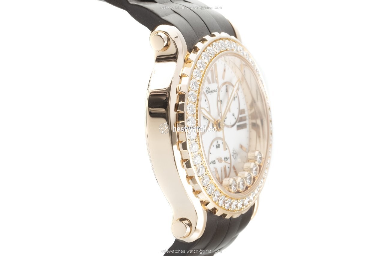 Chopard Happy Sport Womens watch Quartz Red gold 283583-5001 3