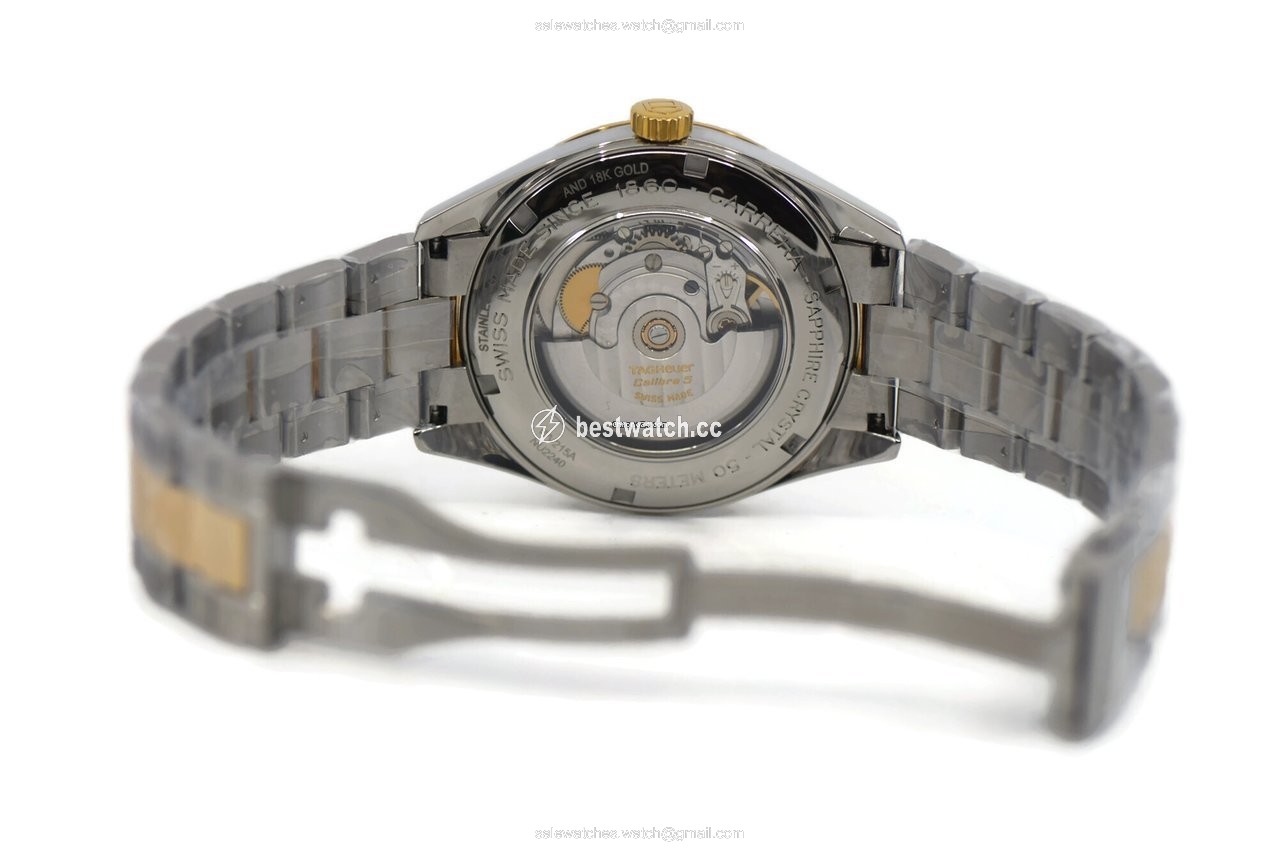 TAG Heuer Carrera Calibre 5 Mens watch Unisex Automatic Gold Steel WV215A.BD0788 3