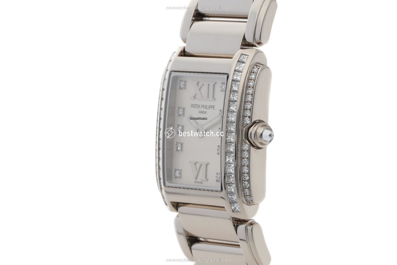 IMG_9086 Patek Philippe Twenty~4 Womens watch Quartz White gold 4908 20 3