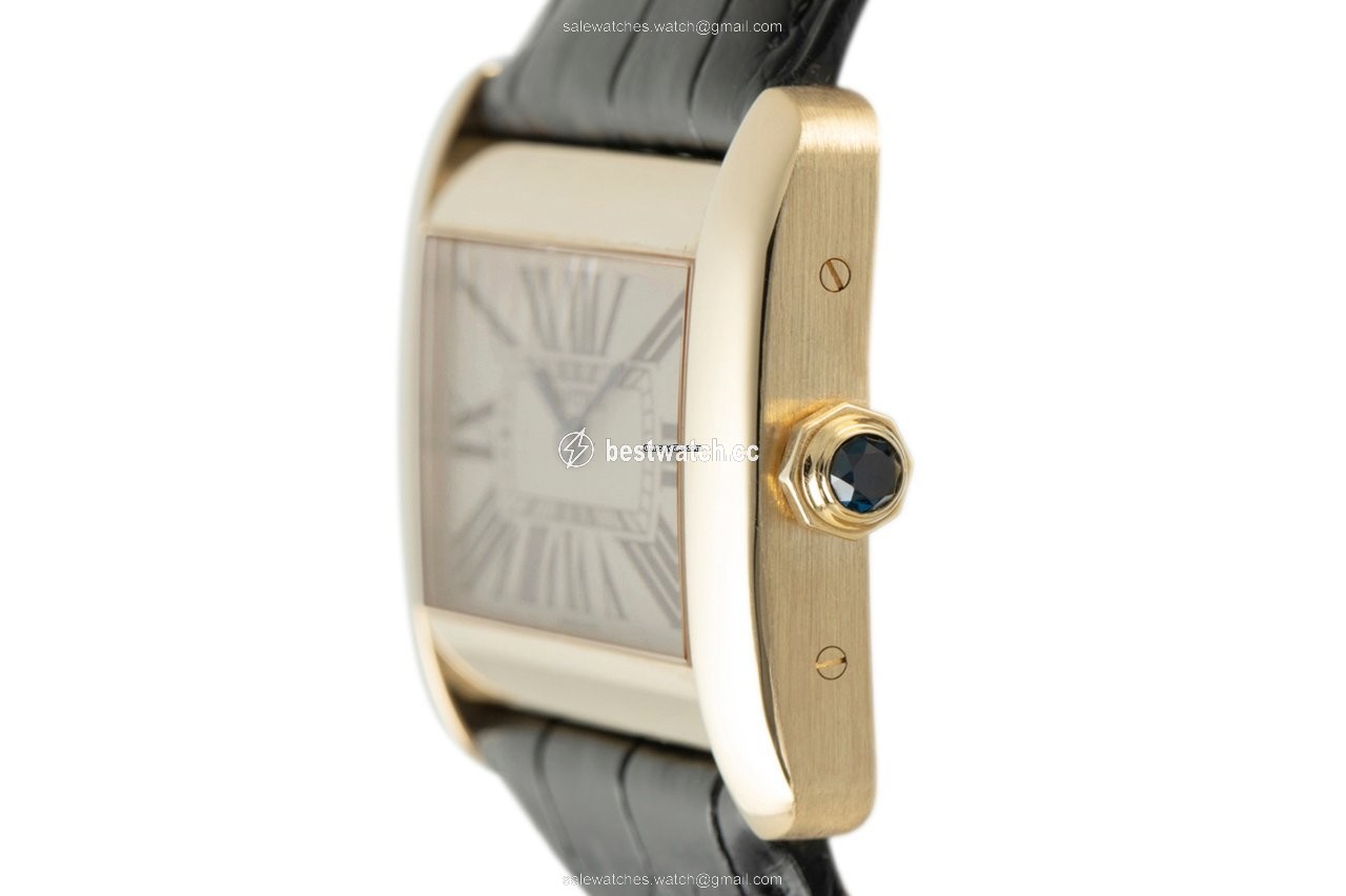 IMG_9086 Cartier Tank Divan Womens watch Quartz Yellow gold 2602 3