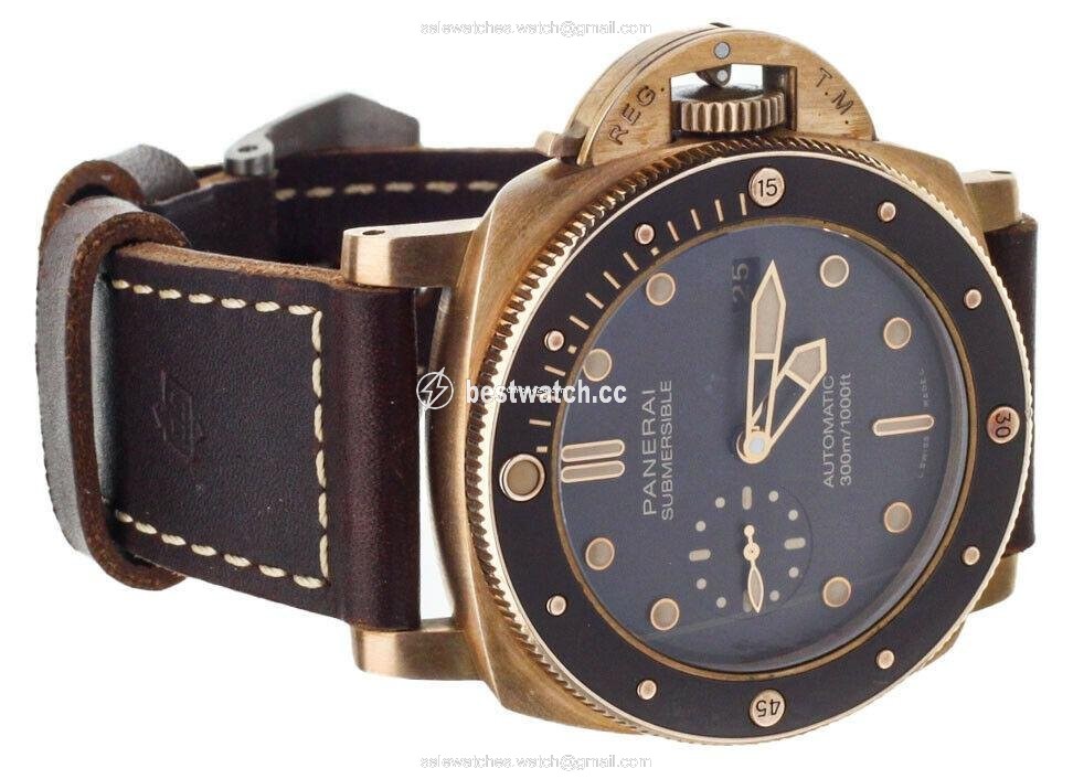 IMG_9086 Panerai Luminor Submersible Mens watch Unisex Automatic Bronze PAM968 3
