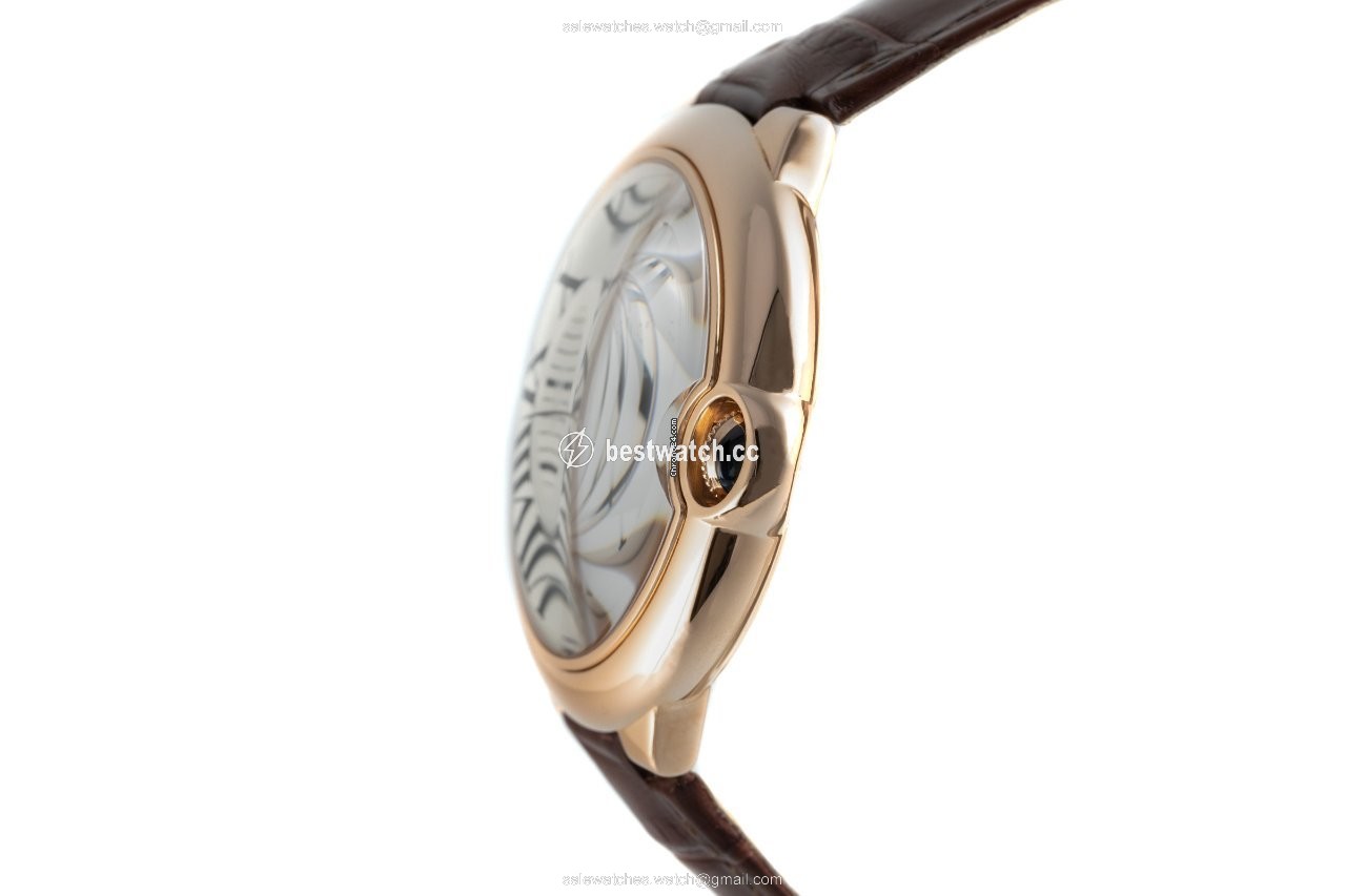 IMG_9086 Cartier Ballon Bleu Mens watch Unisex Automatic Red gold 3941 3