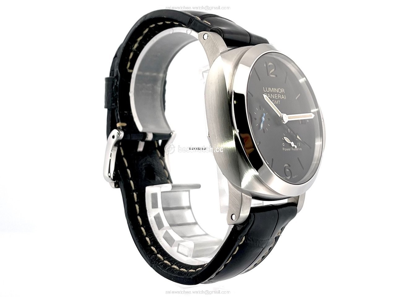 IMG_9086 Panerai Luminor 1950 3 Days GMT Power Reserve Automatic Mens watch Unisex Automatic Steel PAM01321 PAM1321 3