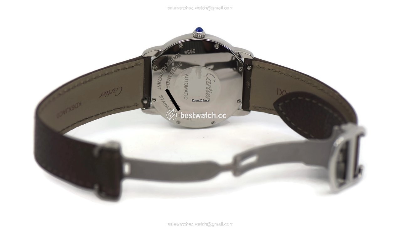 IMG_9086 Cartier Ronde Solo de Cartier Mens watch Unisex Automatic Steel 3939 3
