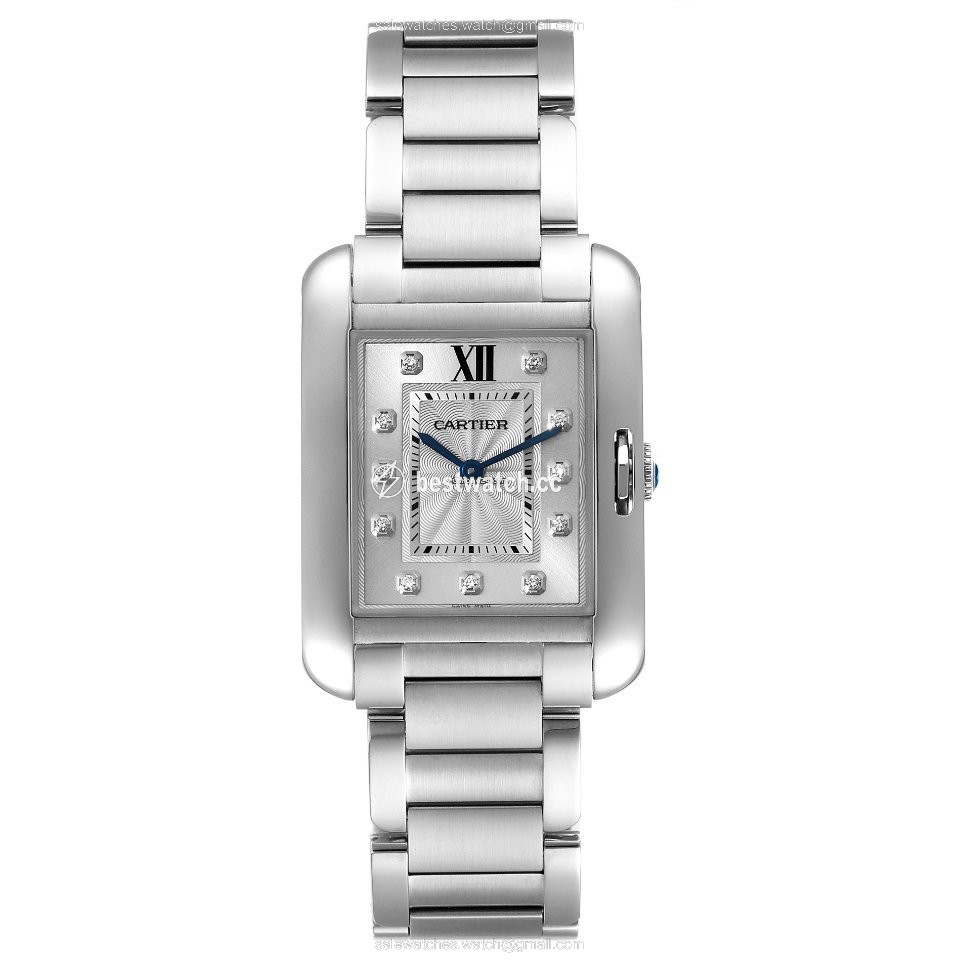 IMG_9086 Cartier Tank Anglaise Womens watch Quartz Steel W4TA0004 3