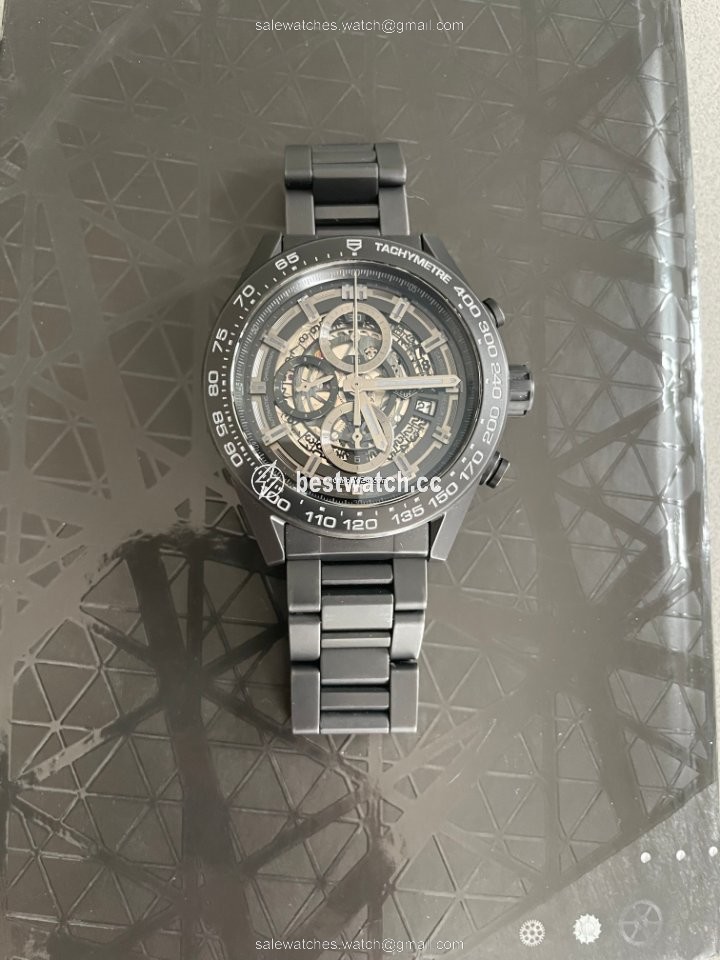 IMG_9086 TAG Heuer Carrera Calibre HEUER 01 Mens watch Unisex Automatic Ceramic CAR2A91.FT6071 3