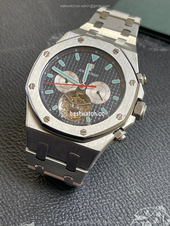 IMG_9086 Audemars Piguet Royal Oak Tourbillon Mens watch Unisex Manual winding Steel 25977ST.OO.1205ST.01 3