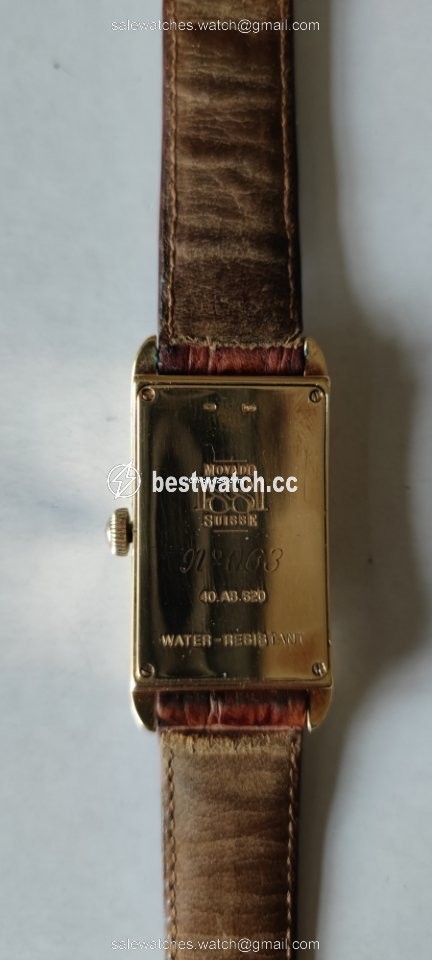 Movado Mens watch Unisex Manual winding Yellow gold 40.A8.620 3