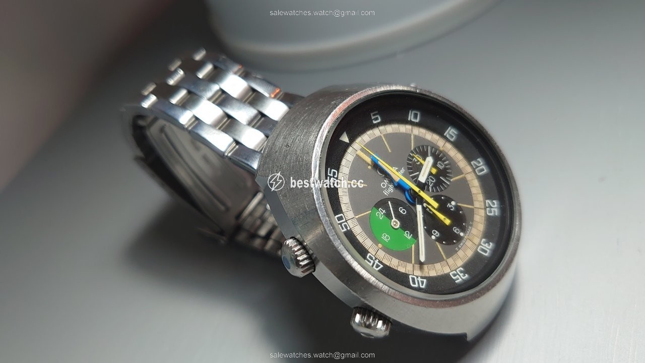 IMG_9086 Omega Flightmaster Mens watch Unisex Manual winding Steel 145.013 3