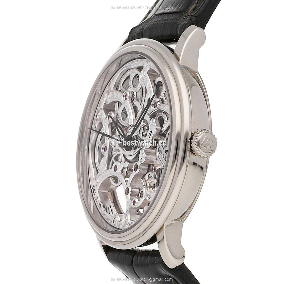 Blancpain Mens watch Unisex Manual winding White gold 6633-1500-55B 3