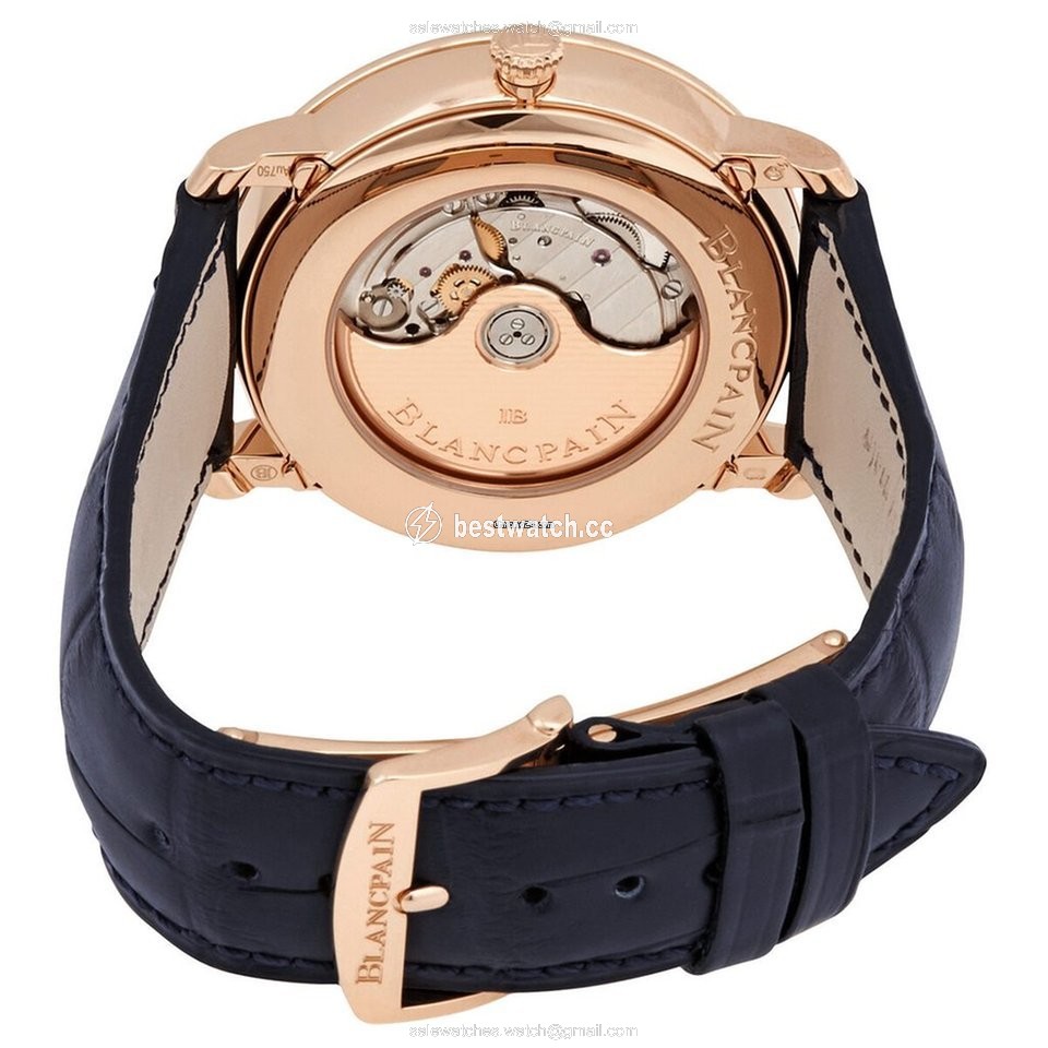 IMG_9086 Blancpain Villeret Quantieme Complet Mens watch Unisex Automatic Red gold 6654-3640-55B 3