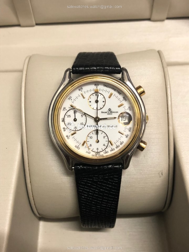 IMG_9086 Baume & Mercier Mens watch Unisex Manual winding Gold Steel 6103 3
