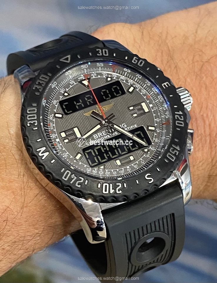 IMG_9086 Breitling Airwolf Mens watch Unisex Quartz Steel A78364 3