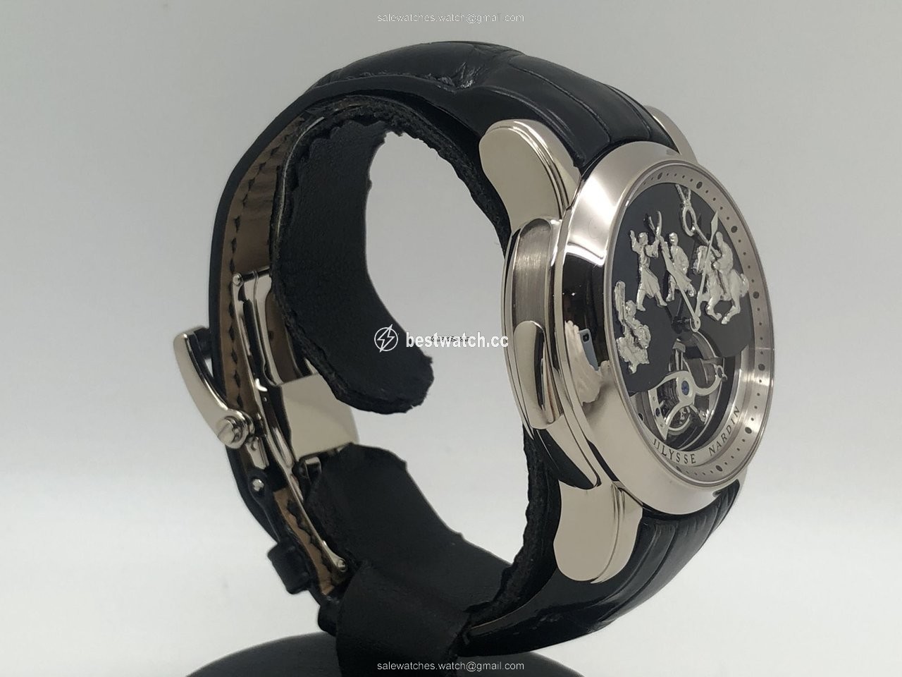 IMG_9086 Ulysse Nardin Genghis Khan Mens watch Unisex Manual winding White gold 780-88 3