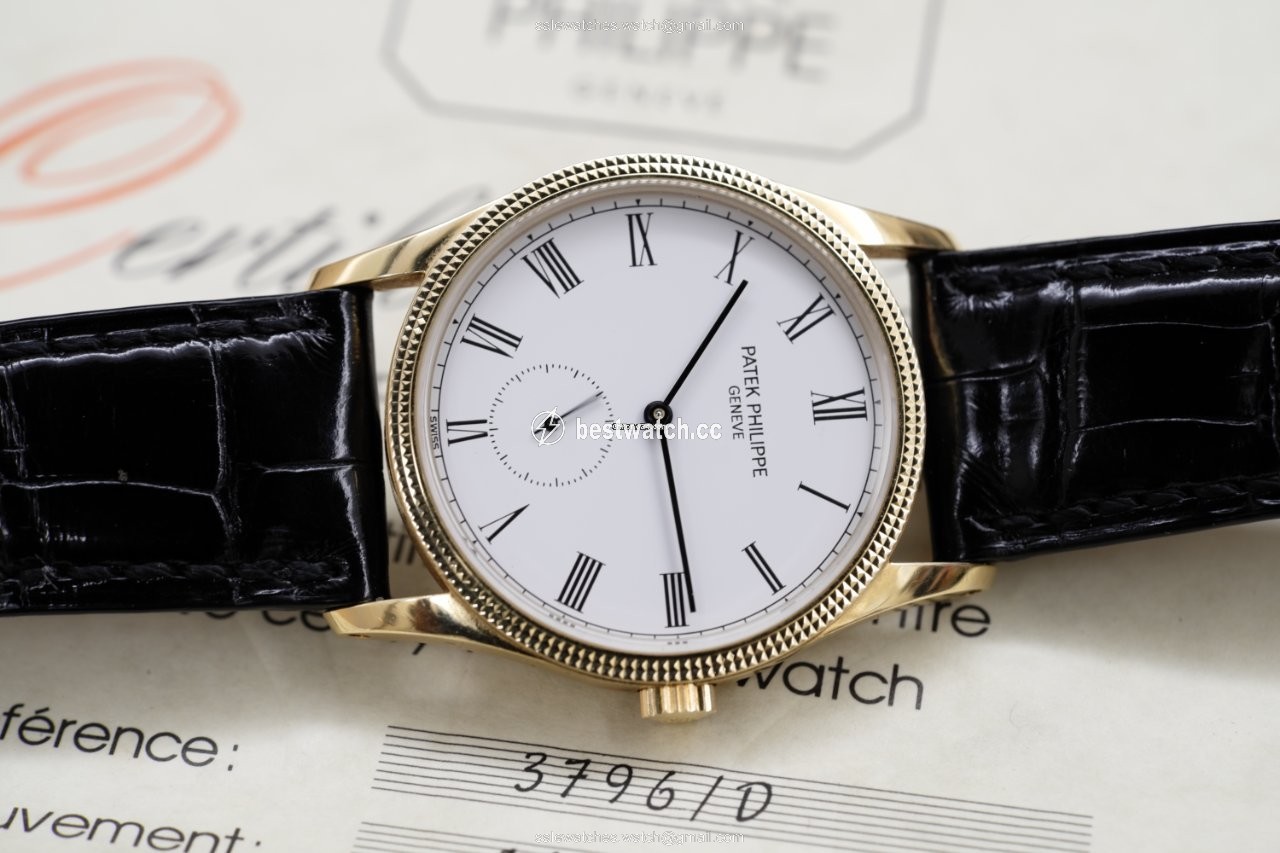 IMG_9086 Patek Philippe Calatrava Mens watch Unisex Manual winding Yellow gold 3796D 3