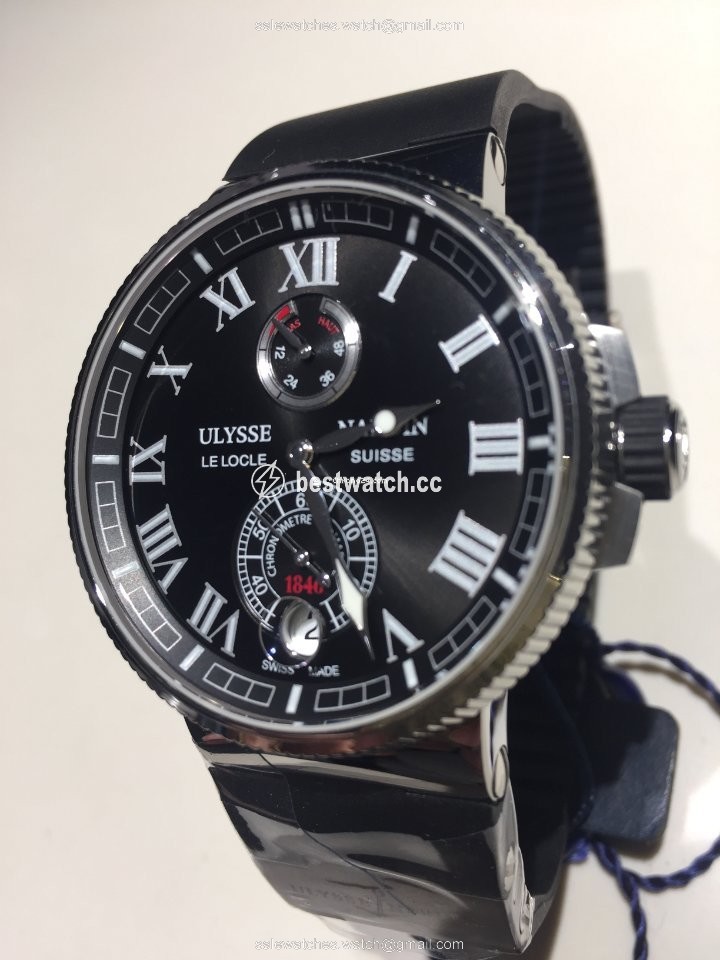IMG_9086 Ulysse Nardin Marine Chronometer Manufacture Mens watch Unisex Automatic Steel 1183-126-3 42 3
