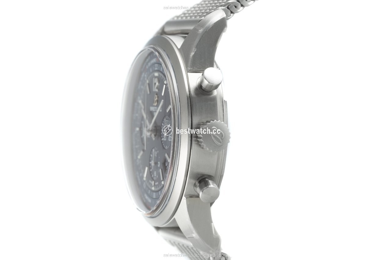 IMG_9086 Breitling Transocean Chronograph Unitime Mens watch Unisex Automatic Steel AB0510 3