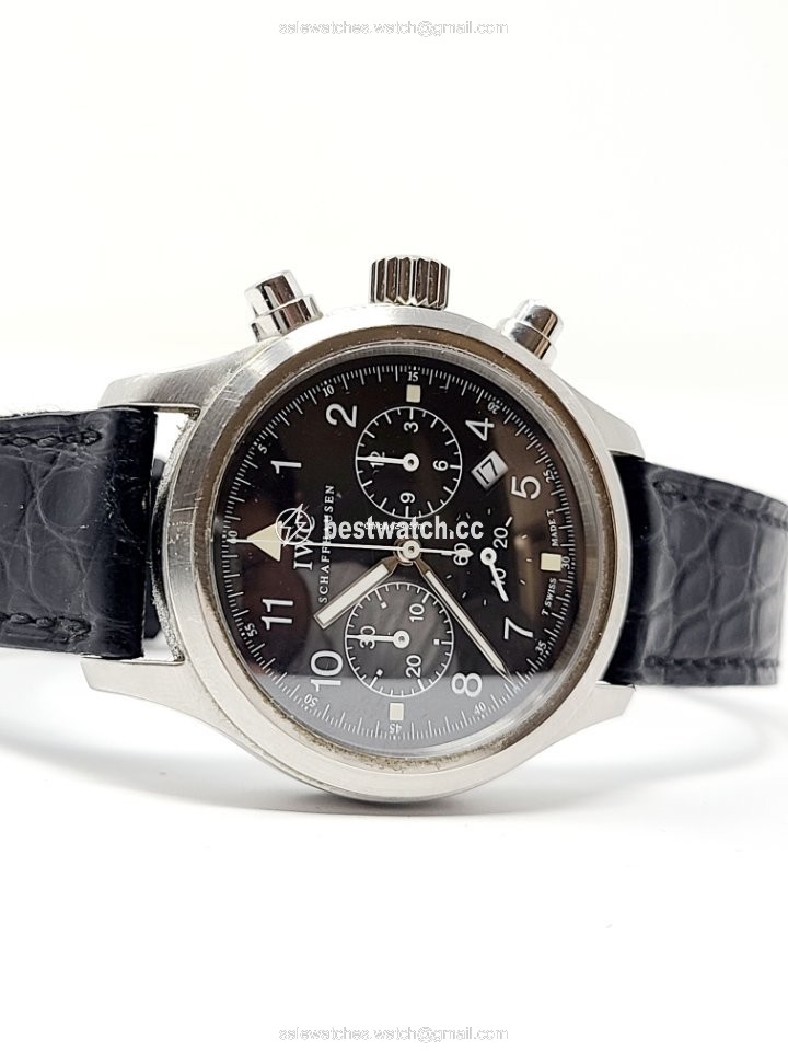 IMG_9086 IWC Pilot Chronograph Mens watch Unisex Quartz Steel IW3741 3