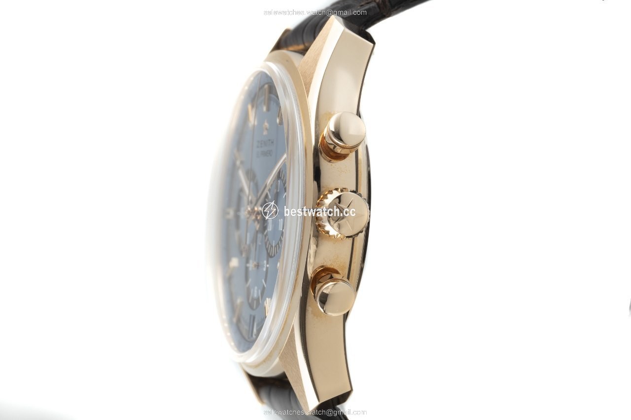 IMG_9086 Zenith El Primero Chronograph Mens watch Unisex Automatic Red gold 18.2045.400 3