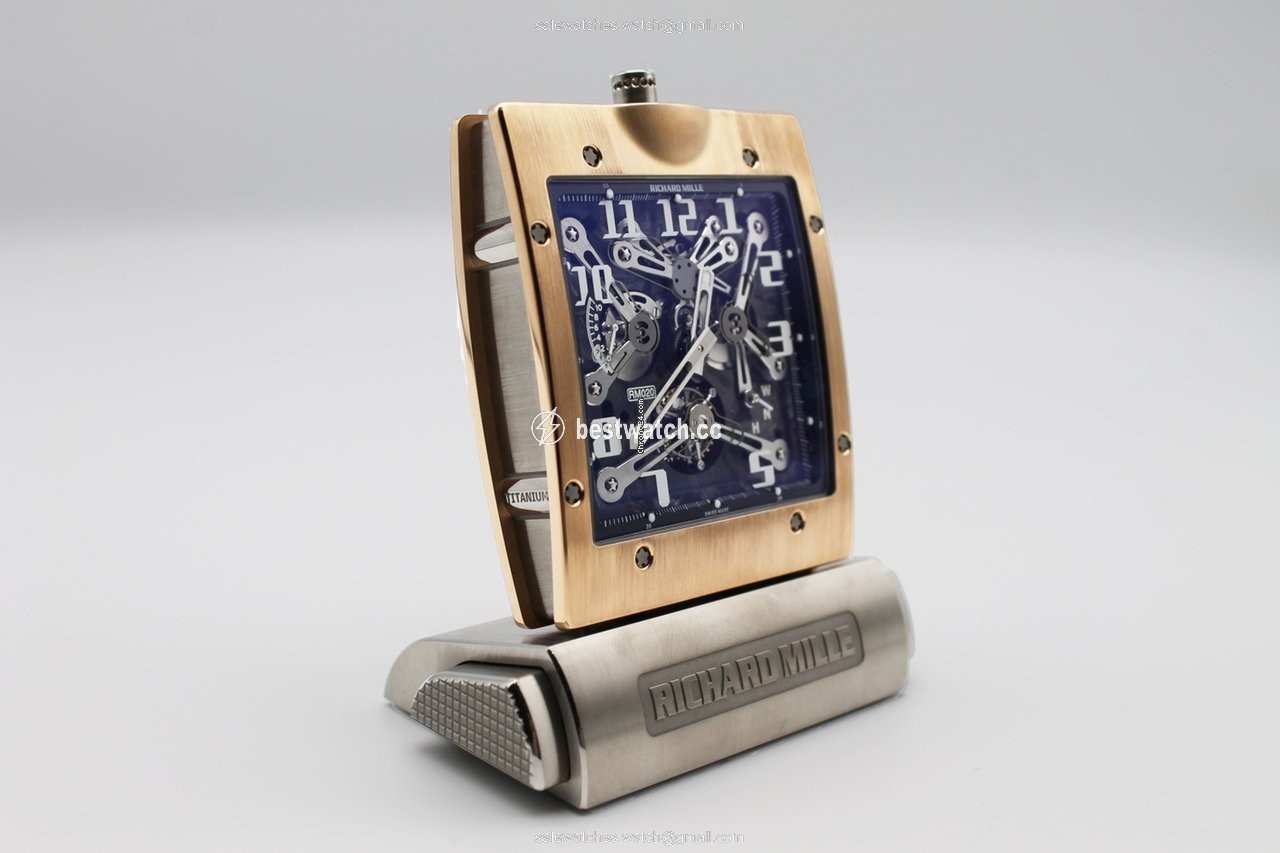 Richard Mille Mens watch Unisex Manual winding Rose gold RM 020 3