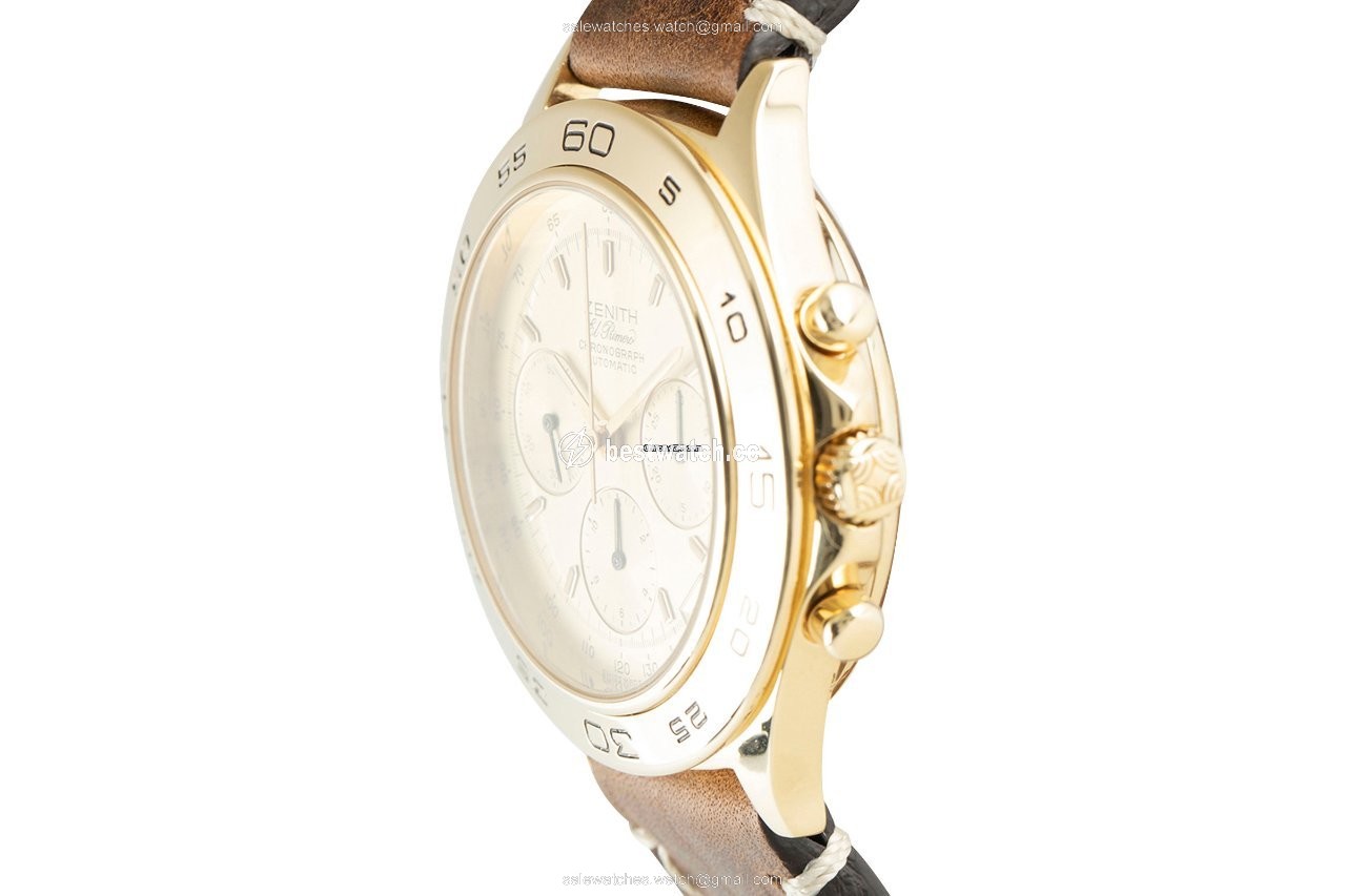 IMG_9086 Zenith El Primero Mens watch Unisex Automatic Yellow gold 06-0060-400 3