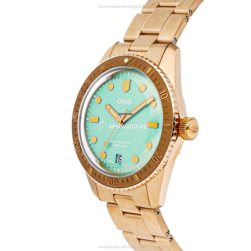 IMG_9086 Oris Divers Sixty Five Mens watch Unisex Automatic Bronze 01 733 7771 3157-07 8 19 15 3