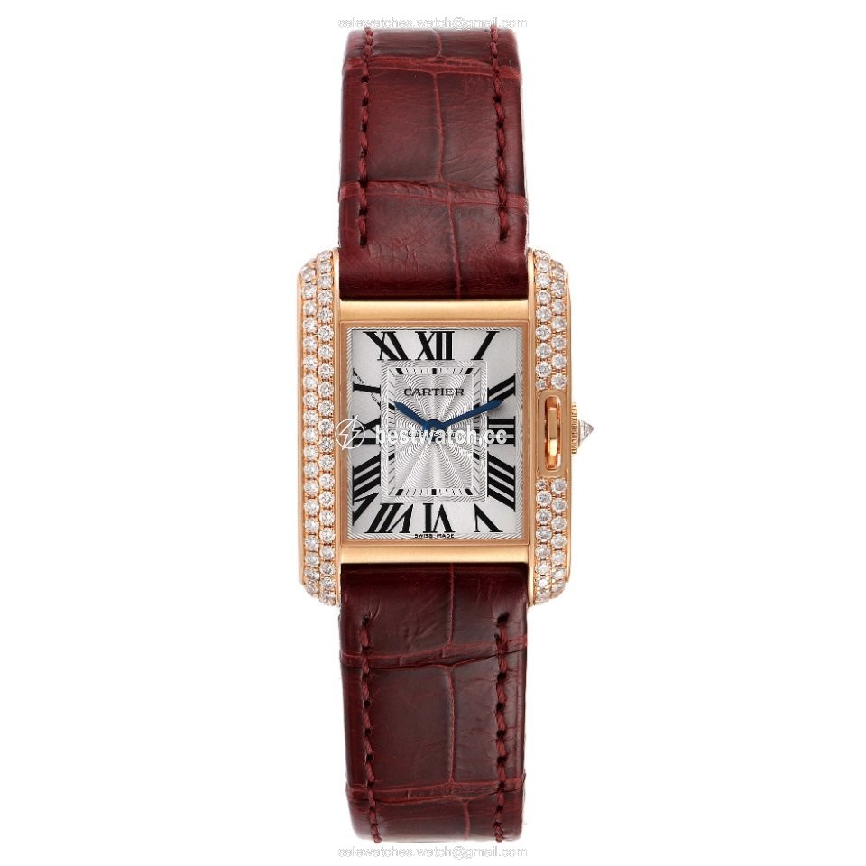 Cartier Tank Anglaise Womens watch Quartz Rose gold WT100013 3