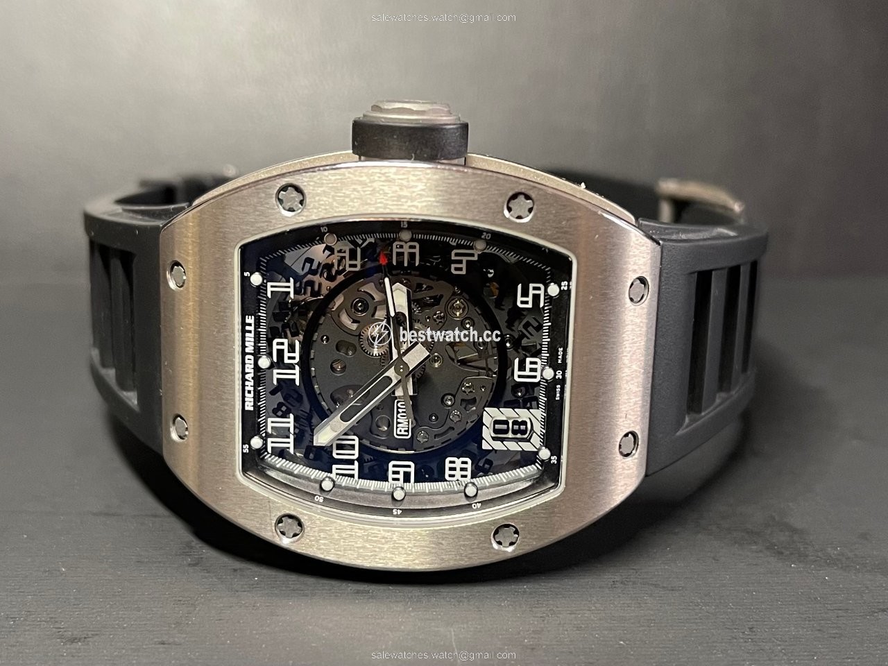 IMG_9086 Richard Mille RM 010 Mens watch Unisex Automatic White gold RM010 AH WG 3